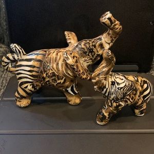 LaVie vtg patchwork elephants